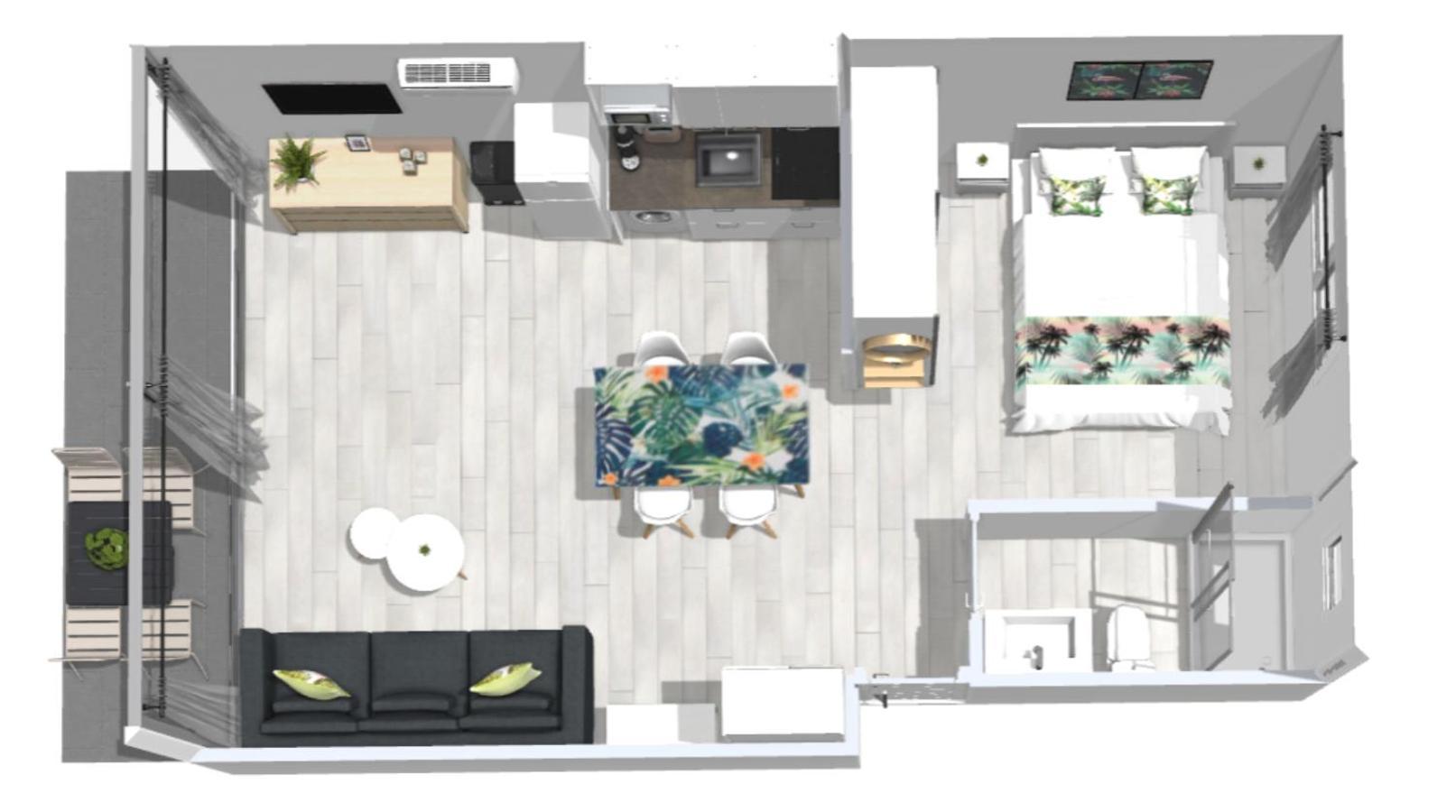 Roses Apartments Tropical Loft Vista Mar Lateral Exteriér fotografie